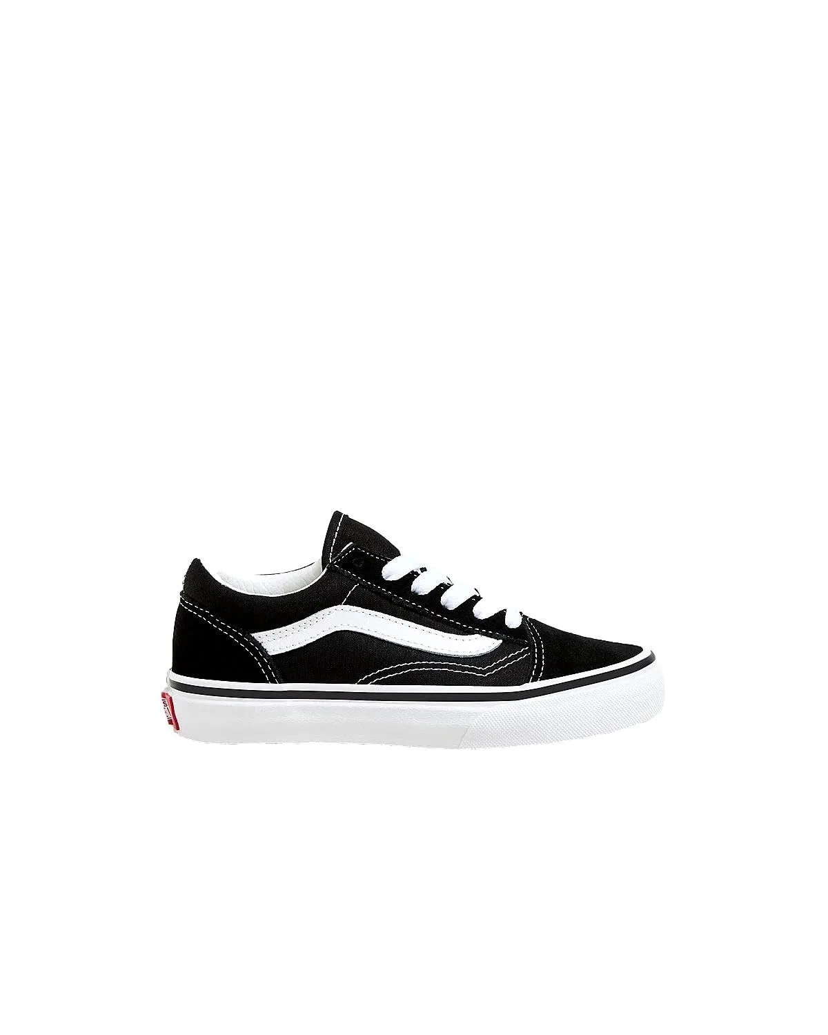 Детские кроссовки для мальчиков Old Skool (Suede/Canvas) Vans, Black True White — фото 2