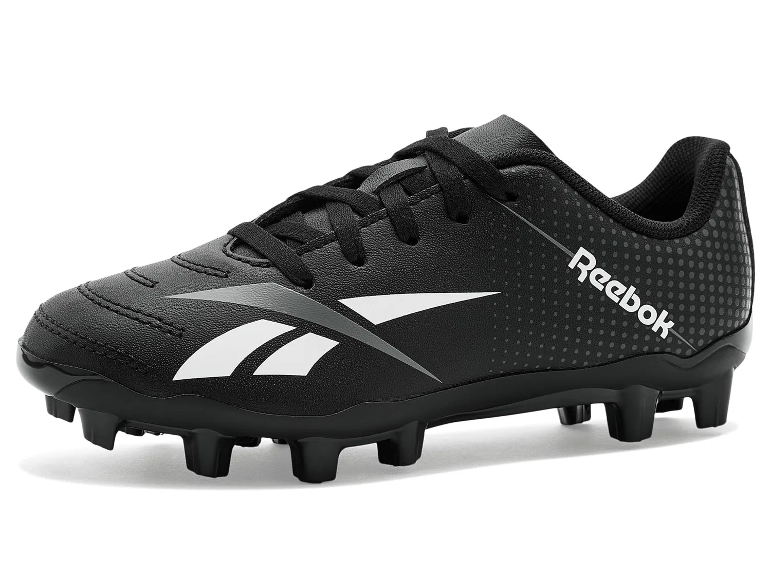 Бутсы Strike MG Soccer Cleat (для маленьких и больших детей) Reebok Kids, Black/Grey