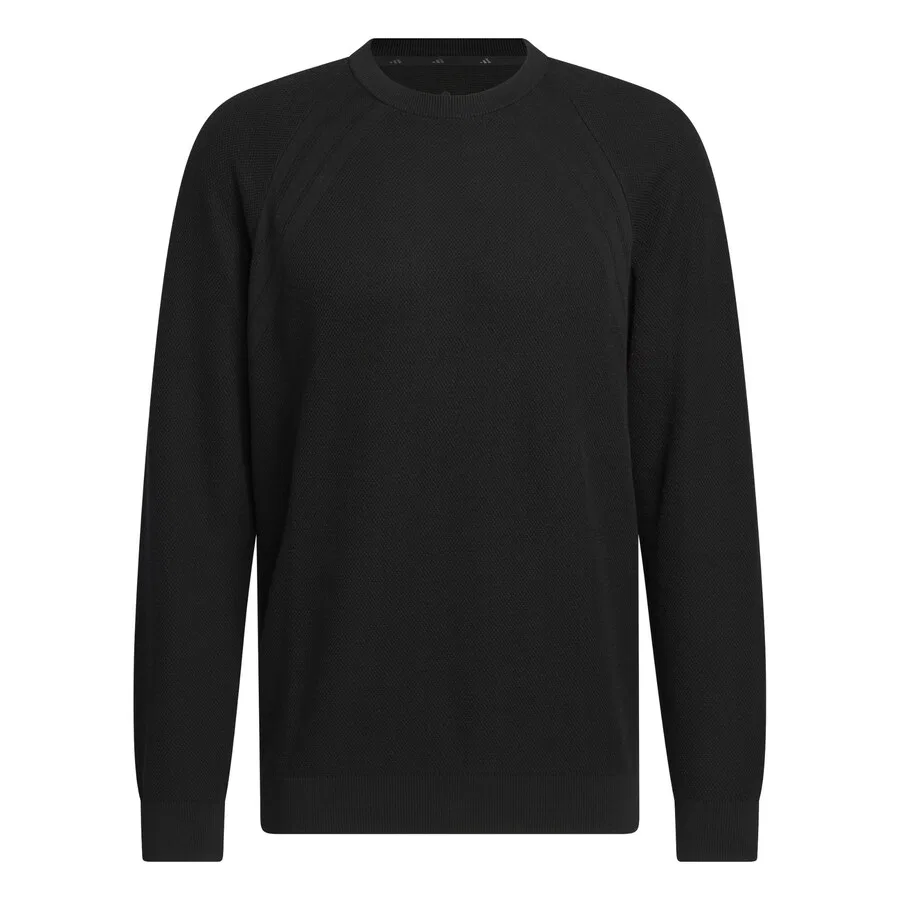 Толстовка ADIDAS PERFORMANCE 'ULTIMATE365 TOUR KNIT CREWNEC' черного цвета — фото 2