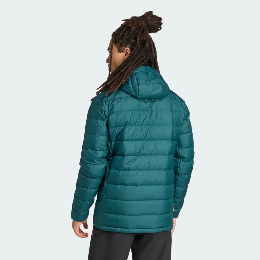 Мужская куртка с капюшоном, с утеплителем, Terrex Multi Light Down CLIMAWARM Hooded Jacket adidas, Синий — фото 2