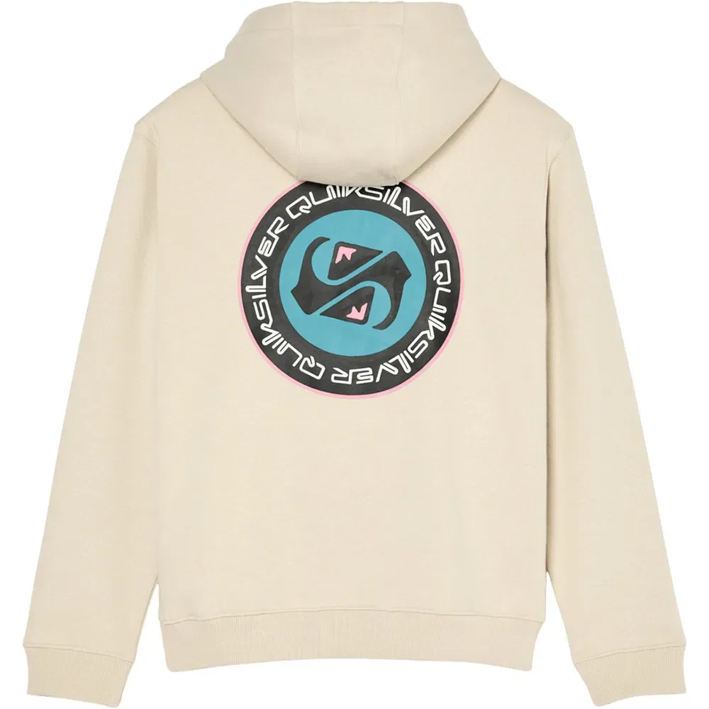 Детское худи для мальчиков с принтом Graphic Quiksilver, Beige — фото 2