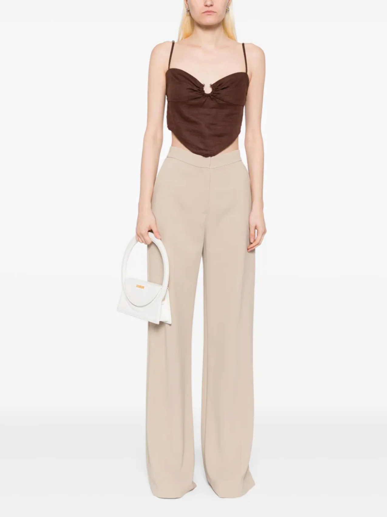 

Расклешенные брюки Elie Saab, серый