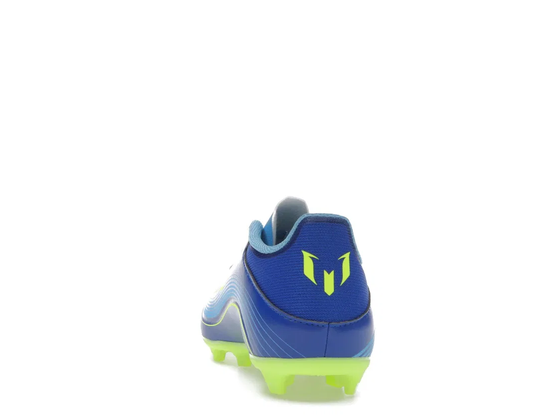 Детские бутсы с шипами Adidas F50 League FG/MG Messi Vis10n Pack, Royal Blue/Solar Yellow/Semi Blue Burst — фото 4