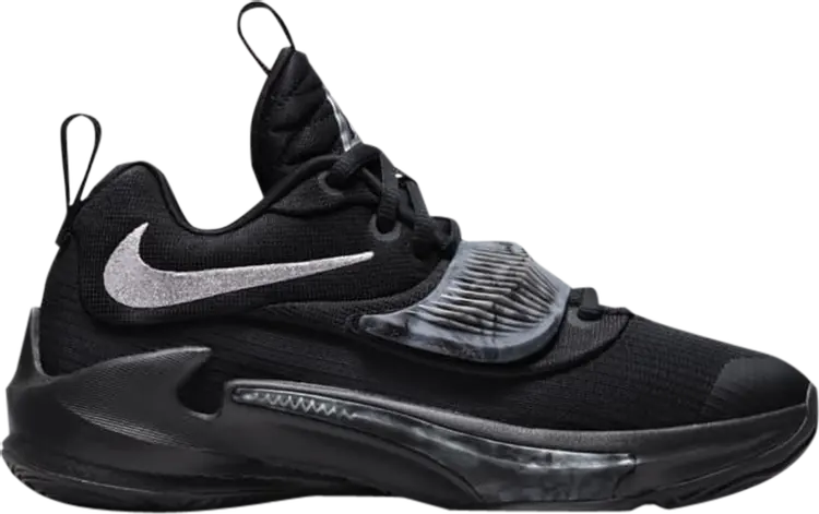 

Кроссовки Nike Zoom Freak 3 GS 'Black Metallic Silver', черный
