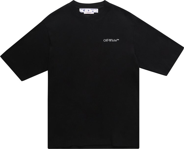 

Футболка Off-White Caravaggio Crowning Skate Tee 'Black/White', черный