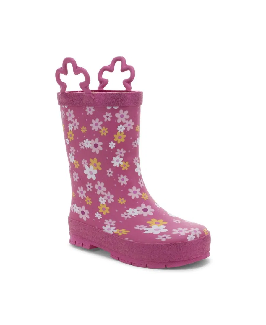 Детский резиновый сапог с принтом ромашек Daisy Dot Rain Boot Western Chief, Pink