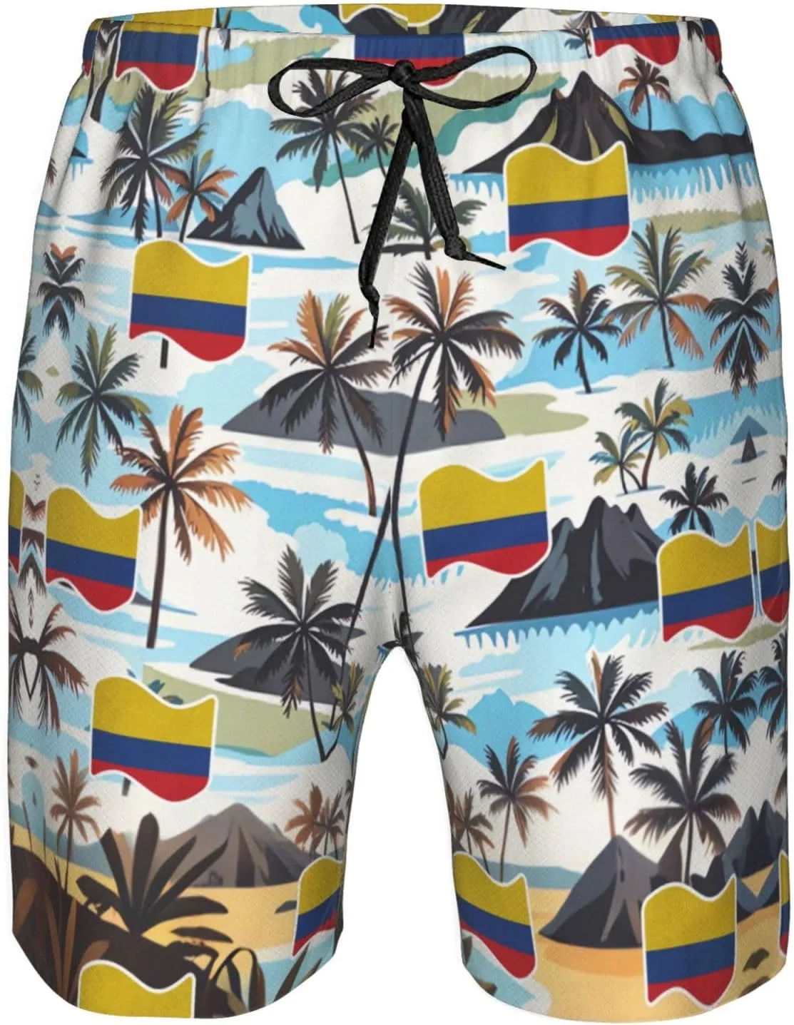 Мужские плавки-шорты с изображением колумбийского флага Generic, Colombia Colombian Flag — фото 4