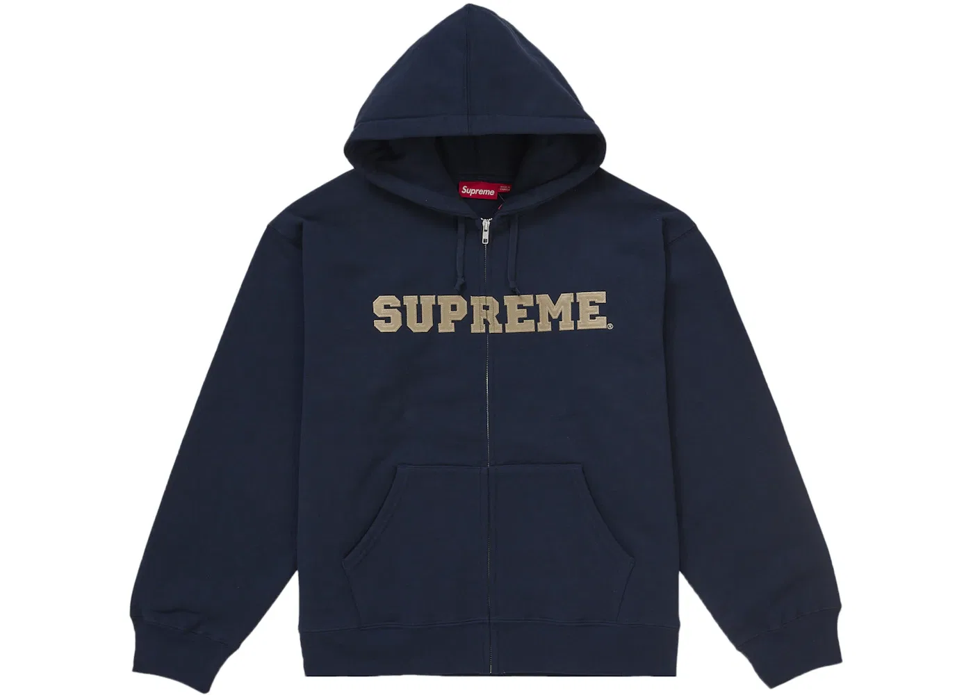 Мужская худи с принтом Supreme Collegiate Applique Supreme, Navy