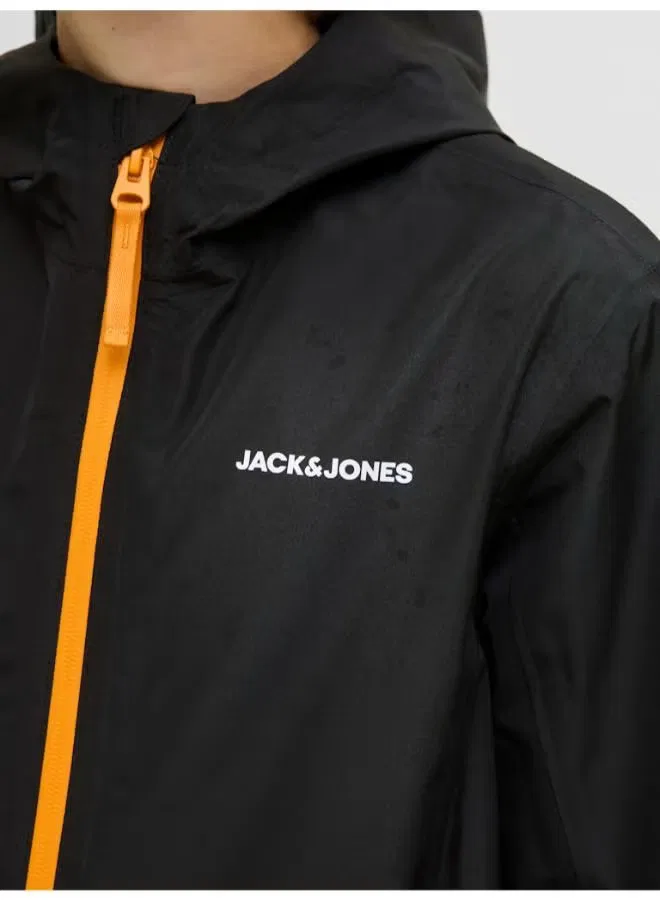Куртка детская с молнией Jack & Jones Junior, черный — фото 3