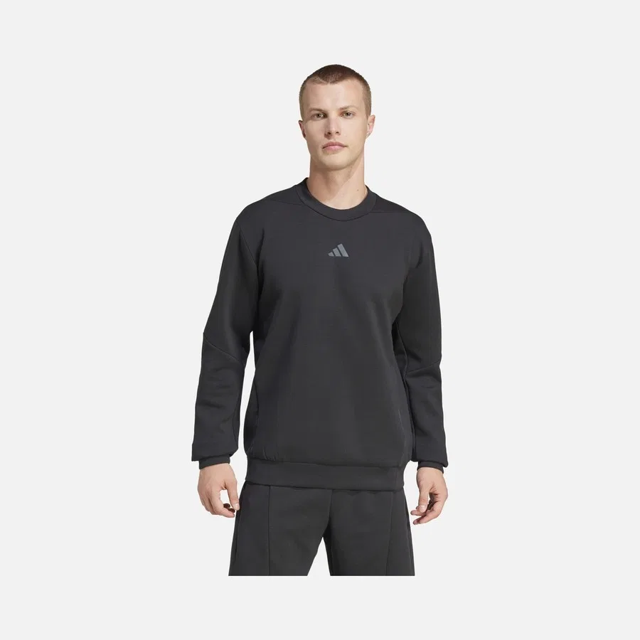 Мужской свитшот Aeroready Designed For Gym & Training Crew adidas, Черный