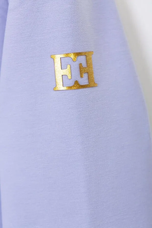 Детские свитшот для девочек с круглым вырезом Logo Escada, Lilac — фото 2