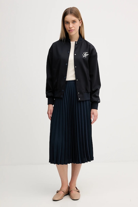 Шерстяная куртка-бомбер Tommy Hilfiger, темно-синий — фото 2