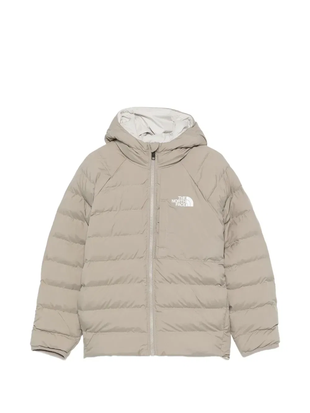 Стеганая куртка с капюшоном Perrito The North Face Kids, серый
