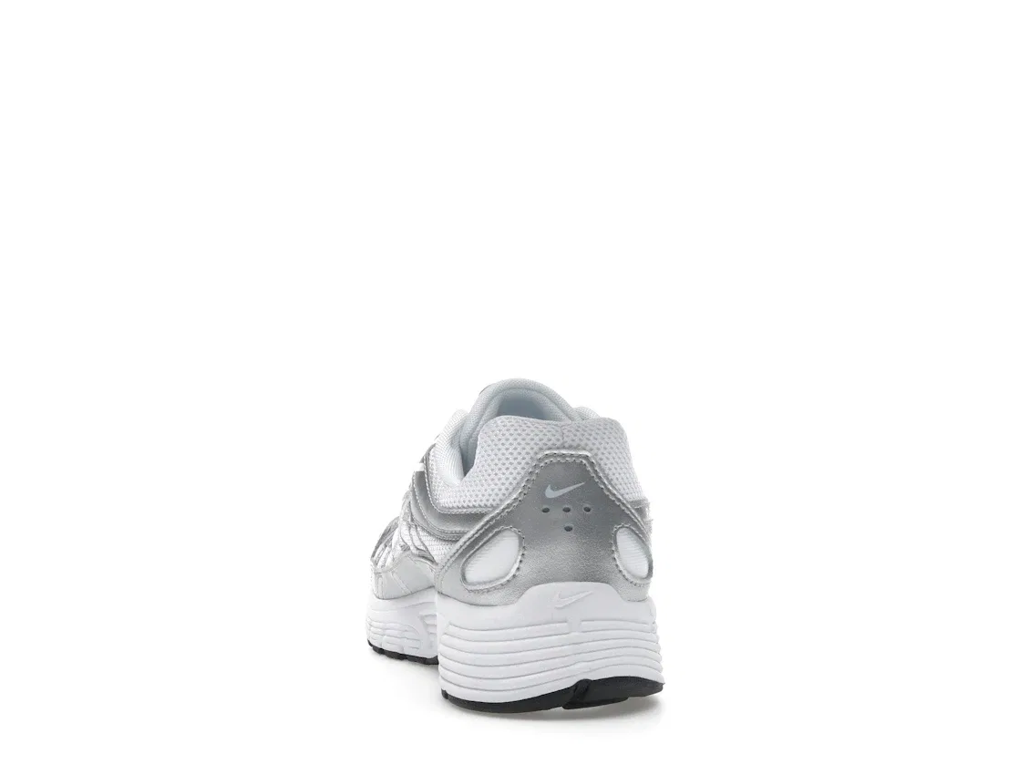 Детские кроссовки Lifestyle Nike P-6000, White/Blue Tint/Black/Metallic Silver — фото 4