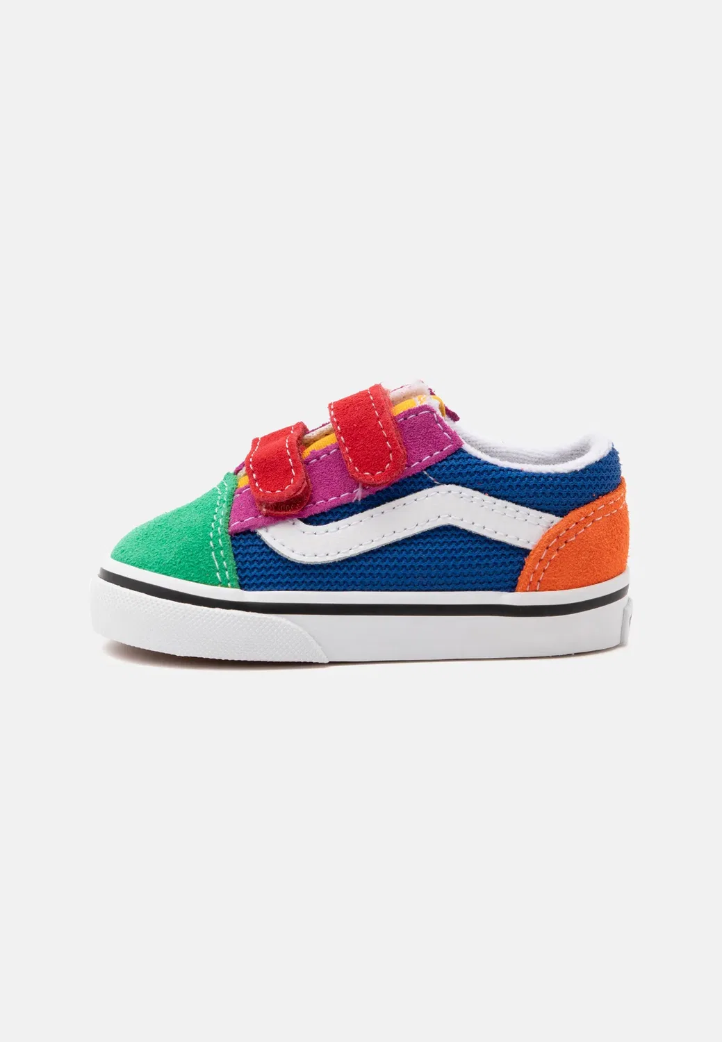 Олдскульные унисекс скейтбордистские кроссовки Vans, Blue/Multi-Coloured