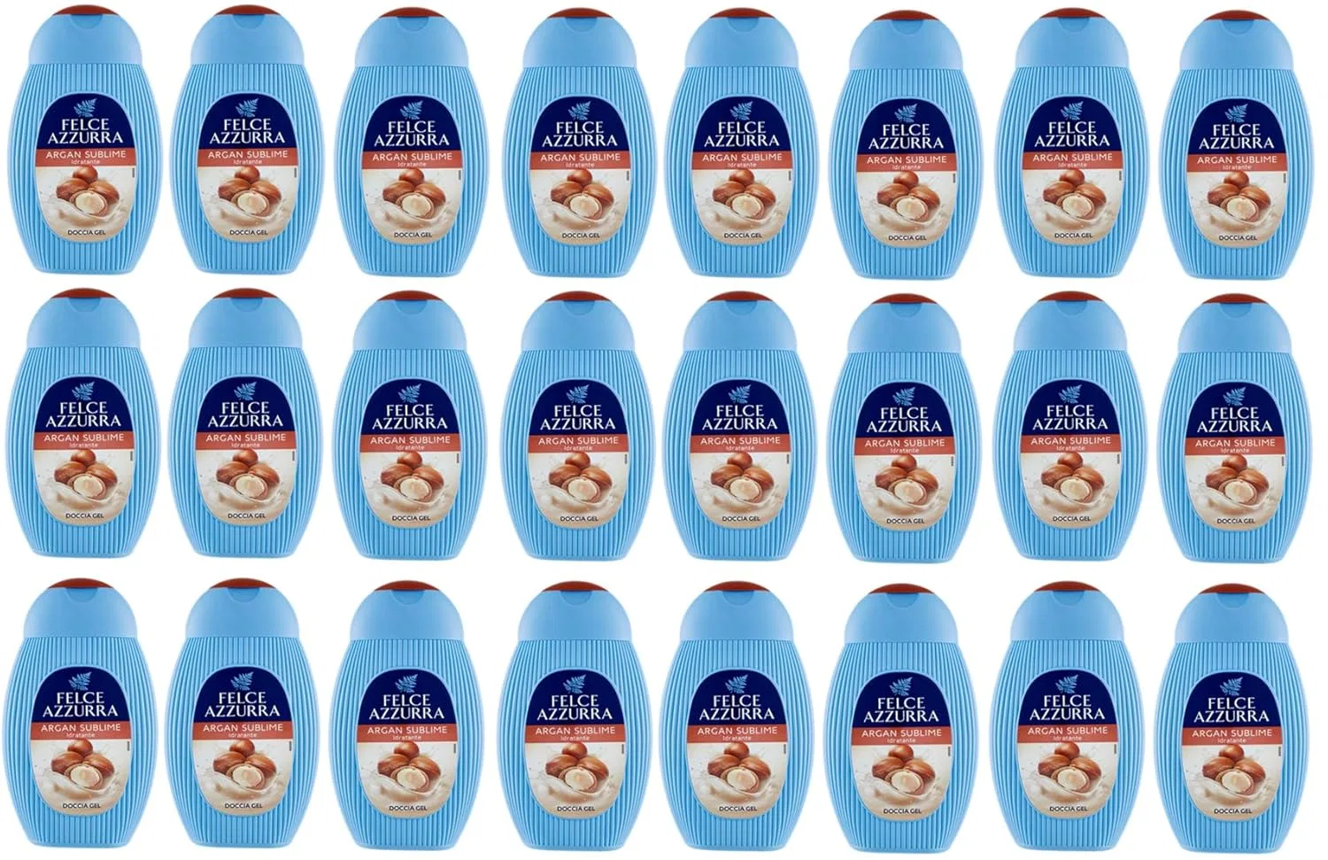 Гель для душа Argan Sublime, Felce Azzurra, набор 24 шт., 250 мл