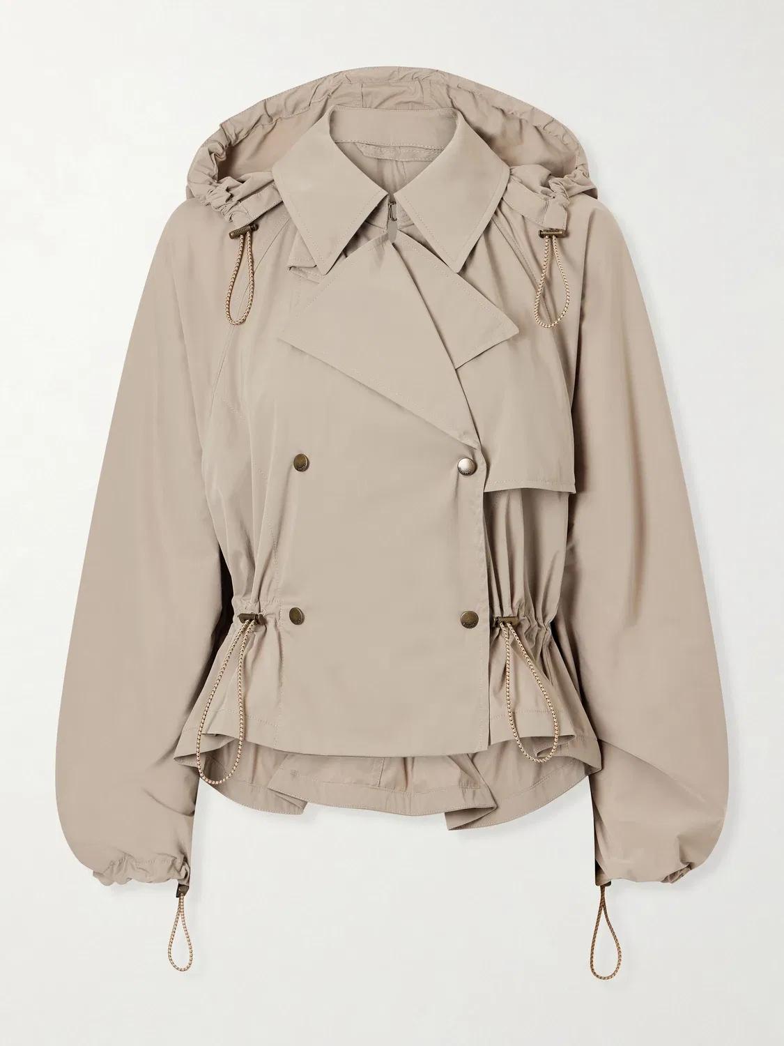 Укороченная куртка-ветровка BURBERRY, бежевый