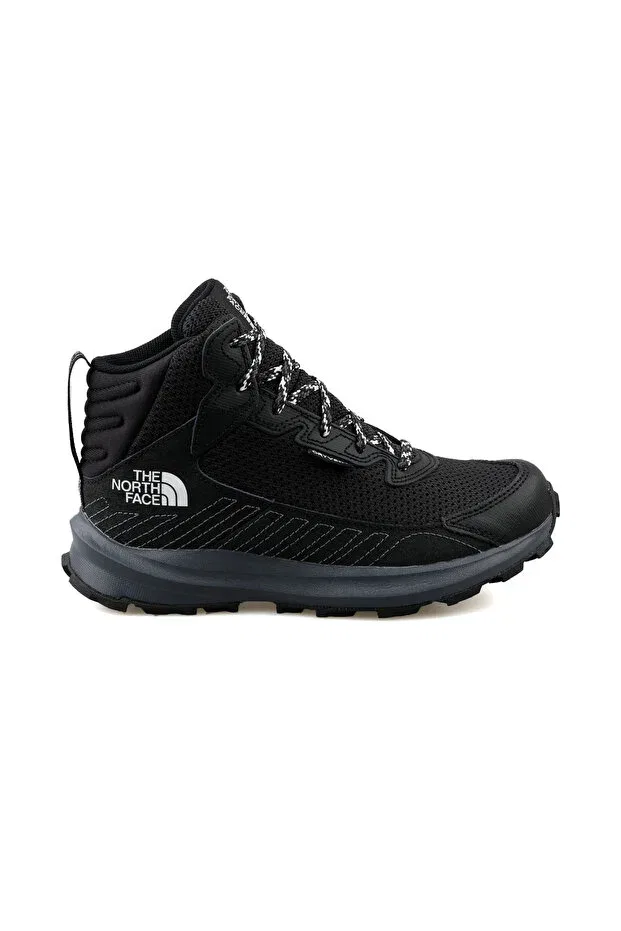 Детские ботинки для девочек зимние непромокаемые Fastpack Hiker Mid WP Youth Outdoor Boots The North Face, Black — фото 4