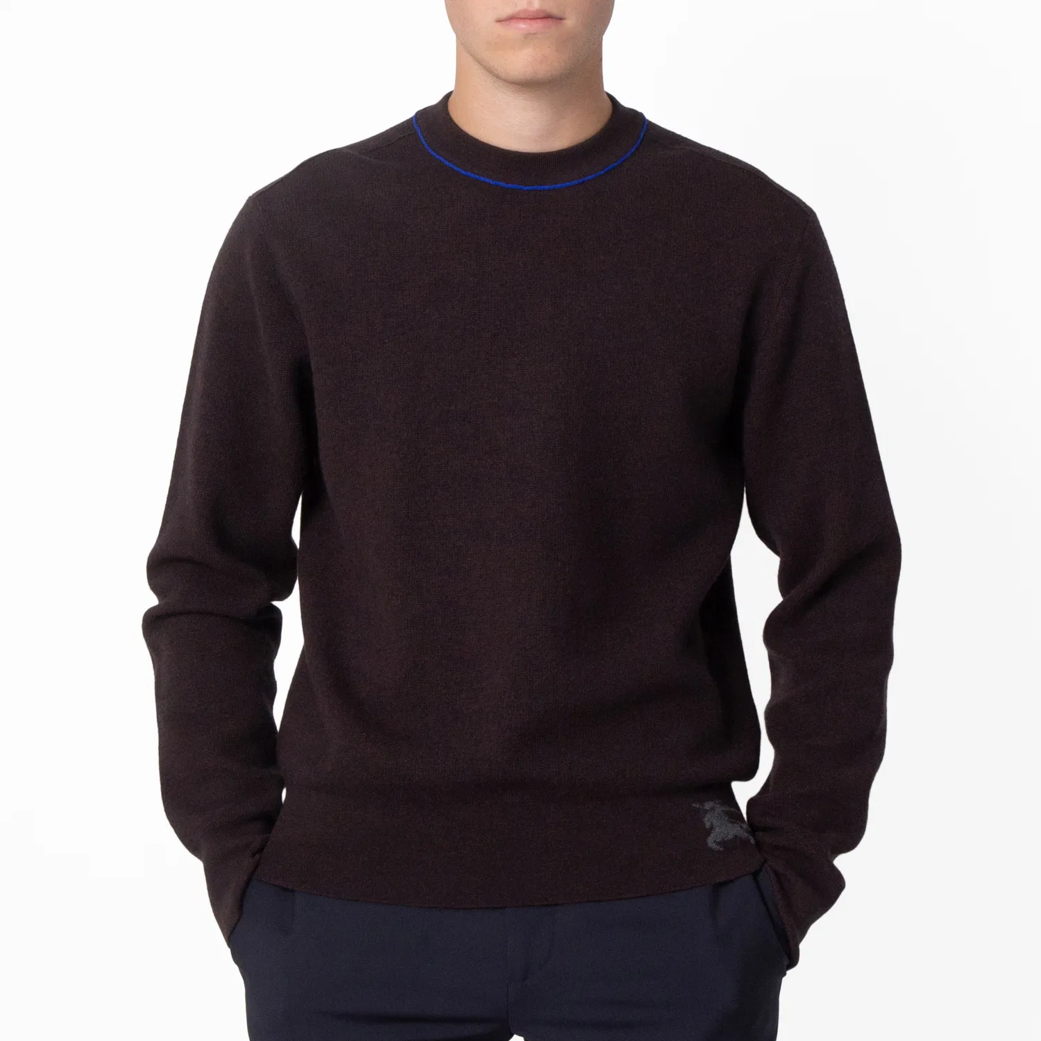 Свитер с вышивкой EKD из шерстяной смеси Burberry, Snug