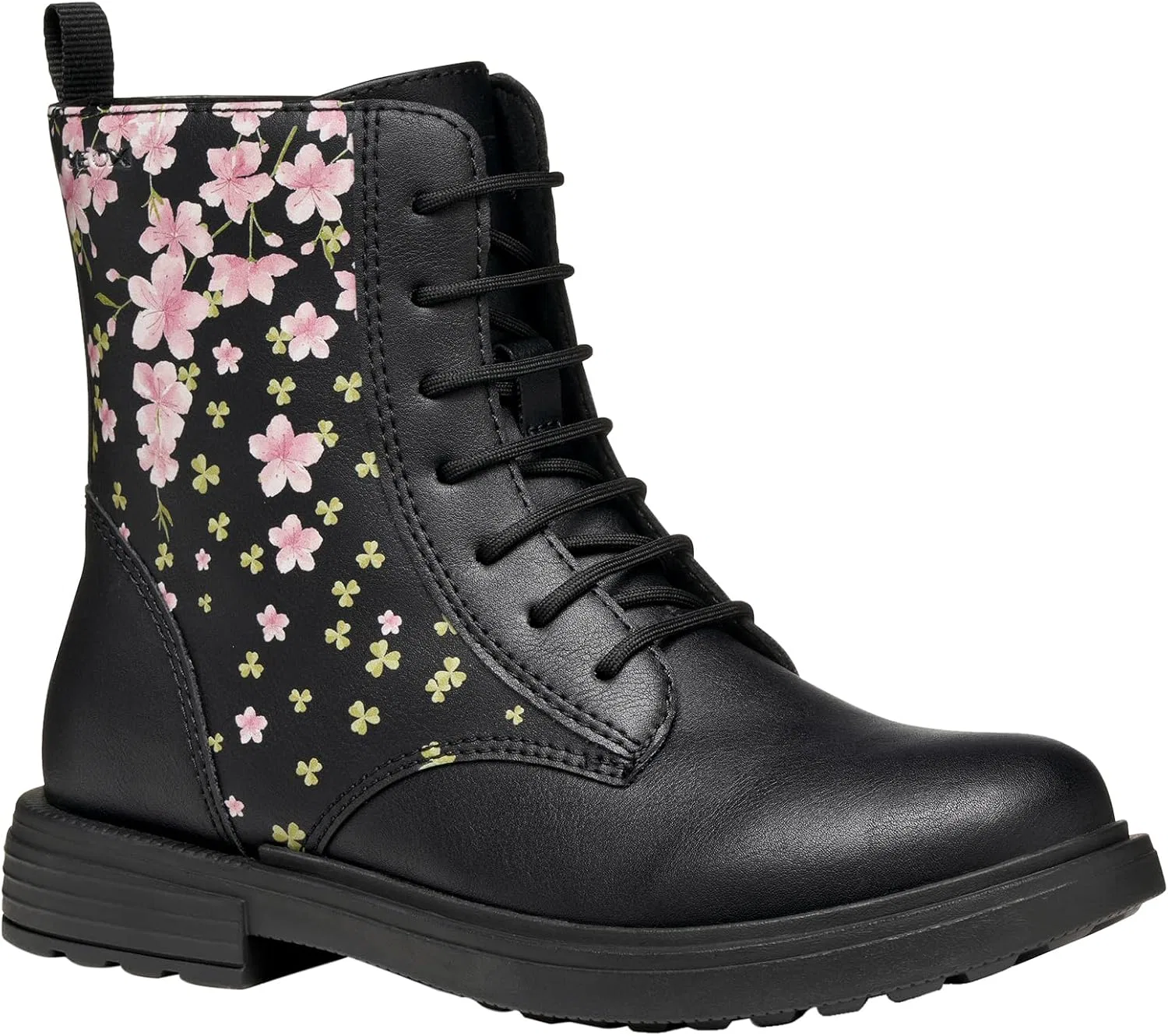 Детские ботинки для девочек J Eclair Girl Geox, Black Rose