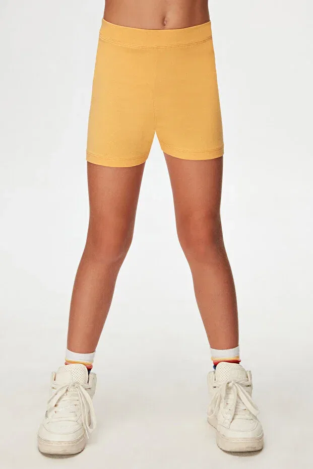 Детские шорты для девочек хлопковые Basics Lovetti, Amber — фото 2