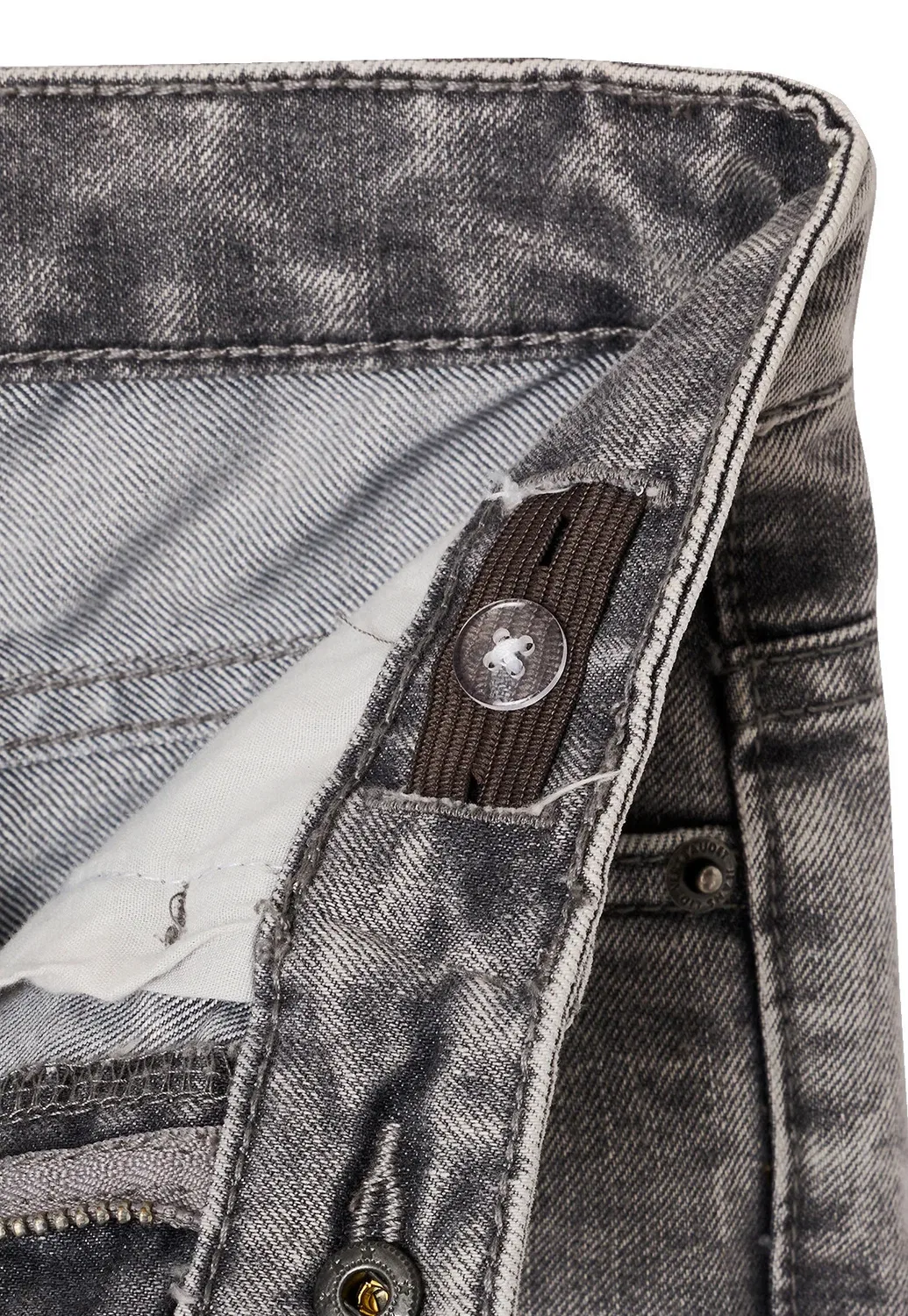 Cargojeans jungen slim, Bundweite Verstellbar - джинсы прямого кроя Vertbaudet, Grauer Denim — фото 4