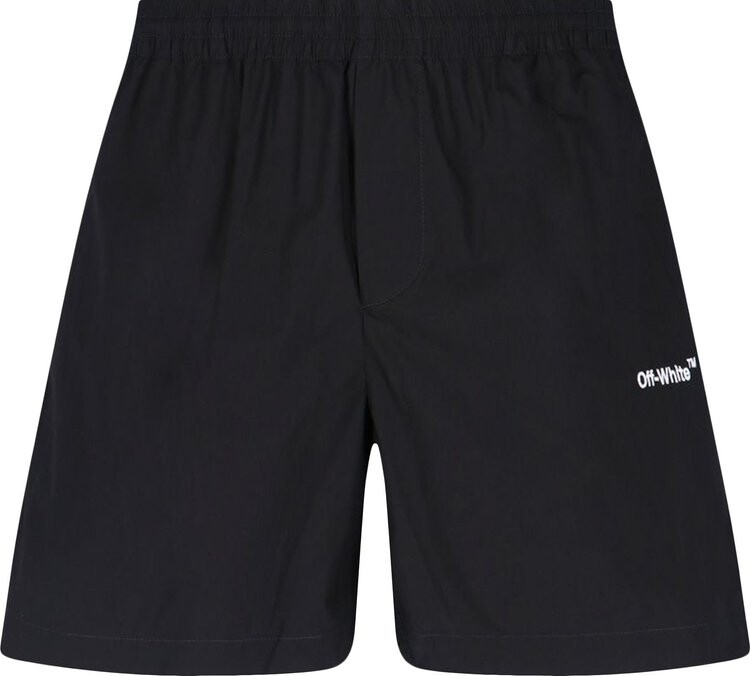 

Шорты Off-White Arrow Outline Pajama Shorts Black/White, черный