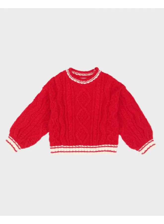 Свитер с длинным рукавом Zara, красно-белый