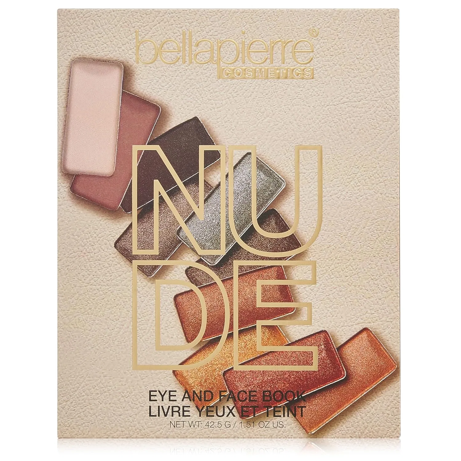 Палетка теней для век и лица 25 оттенков bellapierre, Nude Face & Eye Book Palette, 225 г — фото 4