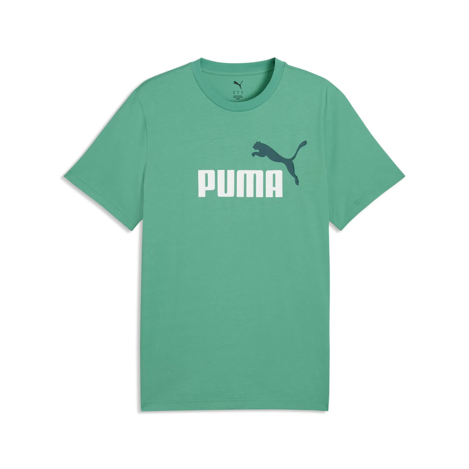 Детская хлопковая футболка с логотипом PUMA, Vibrant Green