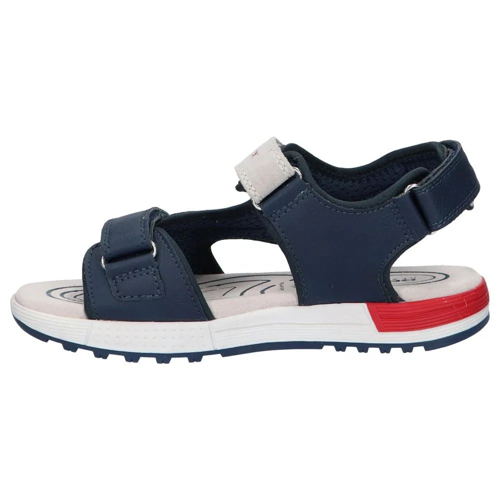 Детские сандалии для мальчиков с регулировкой J Sandal Alben Boy a Geox, Grey Blue Lt Grey Navy — фото 4