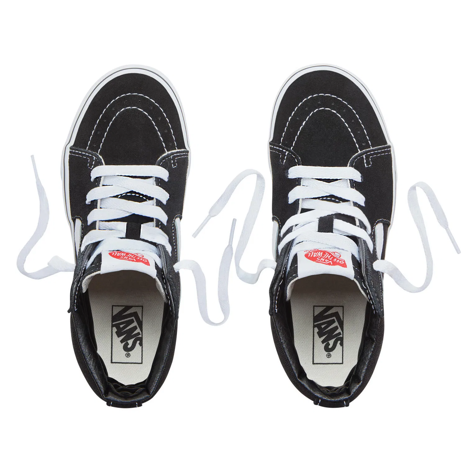 Детские кроссовки на шнуровке Sk8-Hi Vans, Schwarz — фото 4
