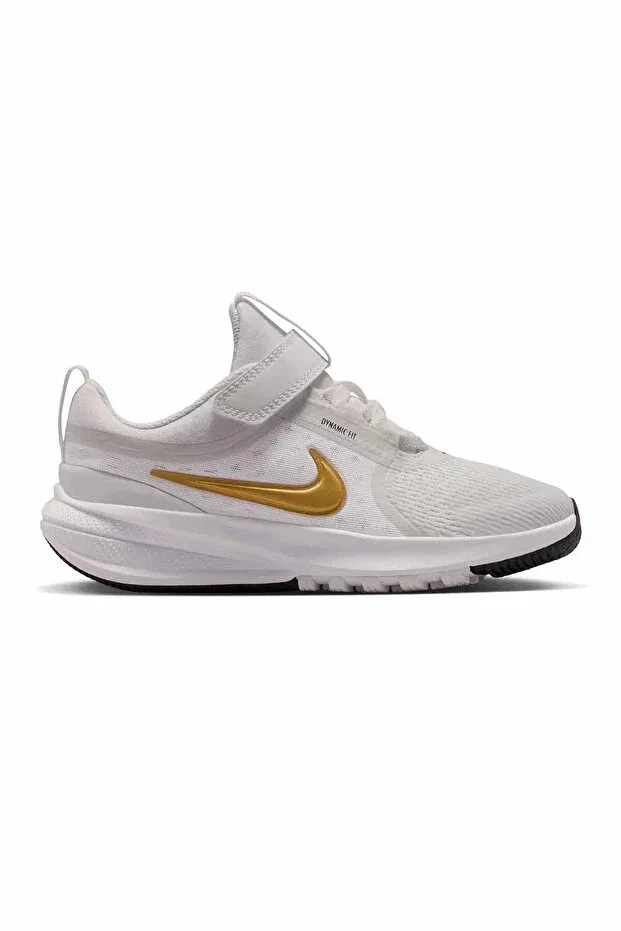 Детские кроссовки для девочек с шнуровкой Star Runner 5 Nike, White2w — фото 3