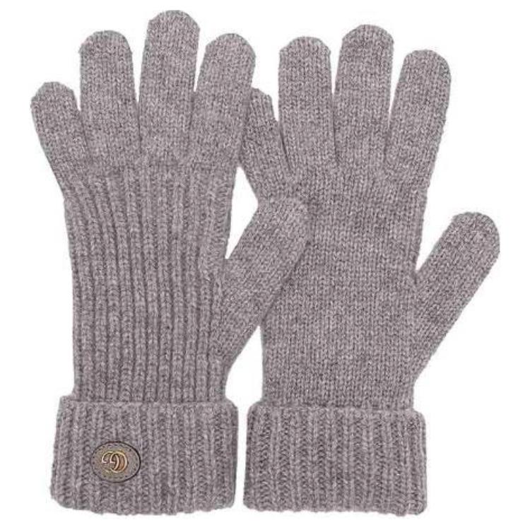 

Шерстяные кашемировые перчатки с двойной застежкой-молнией Gucci, серый