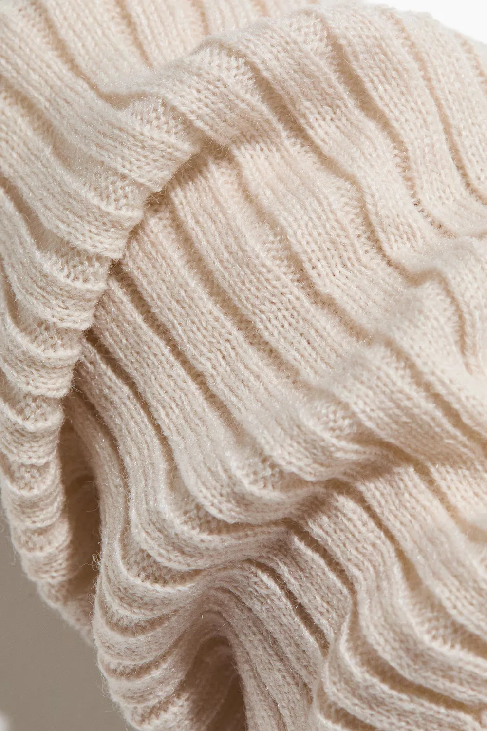 Комплект из 2 гетр в рубчик H&M, Cremefarben/Beige — фото 2
