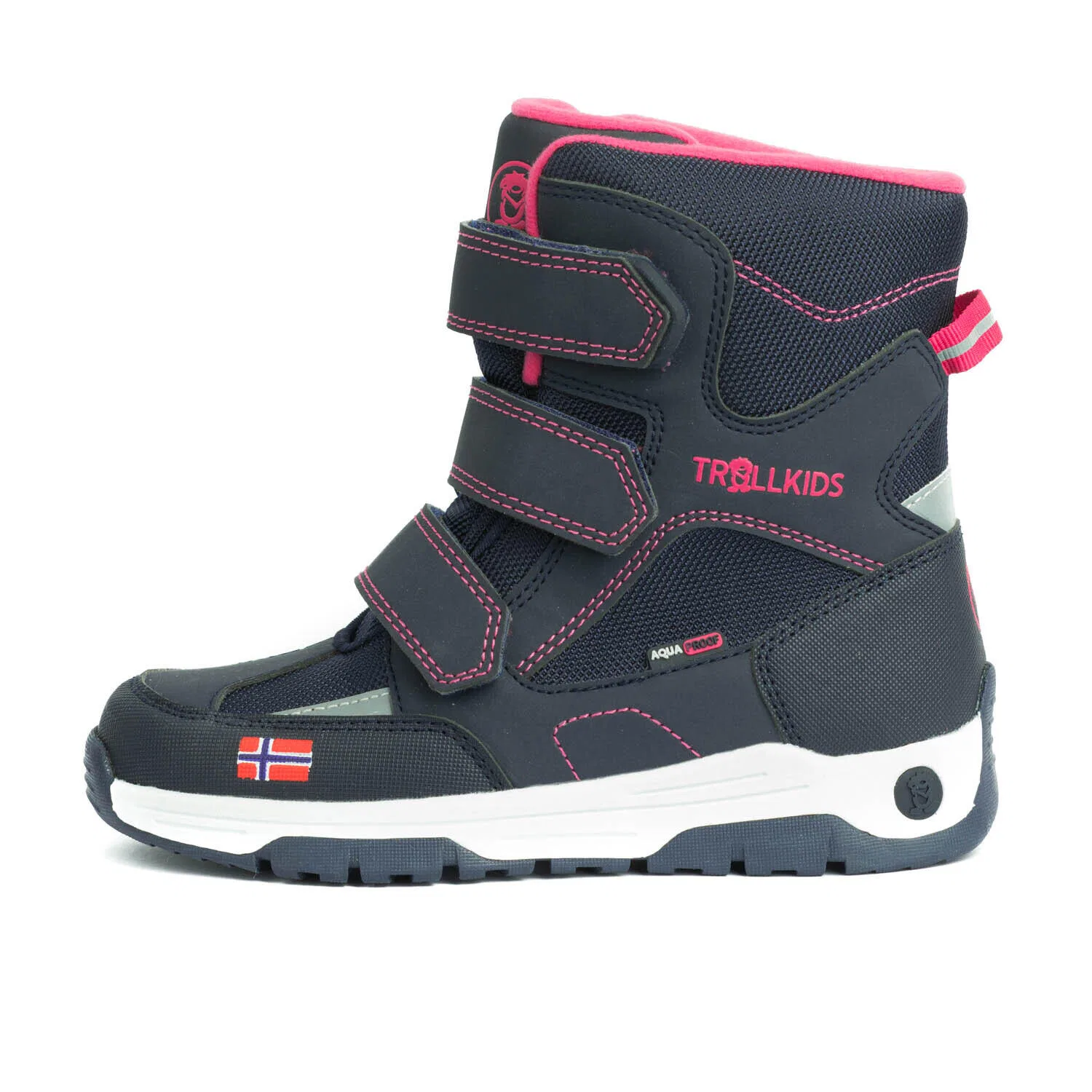 Детские зимние ботинки Lofoten Trollkids, Navyblau Rosa