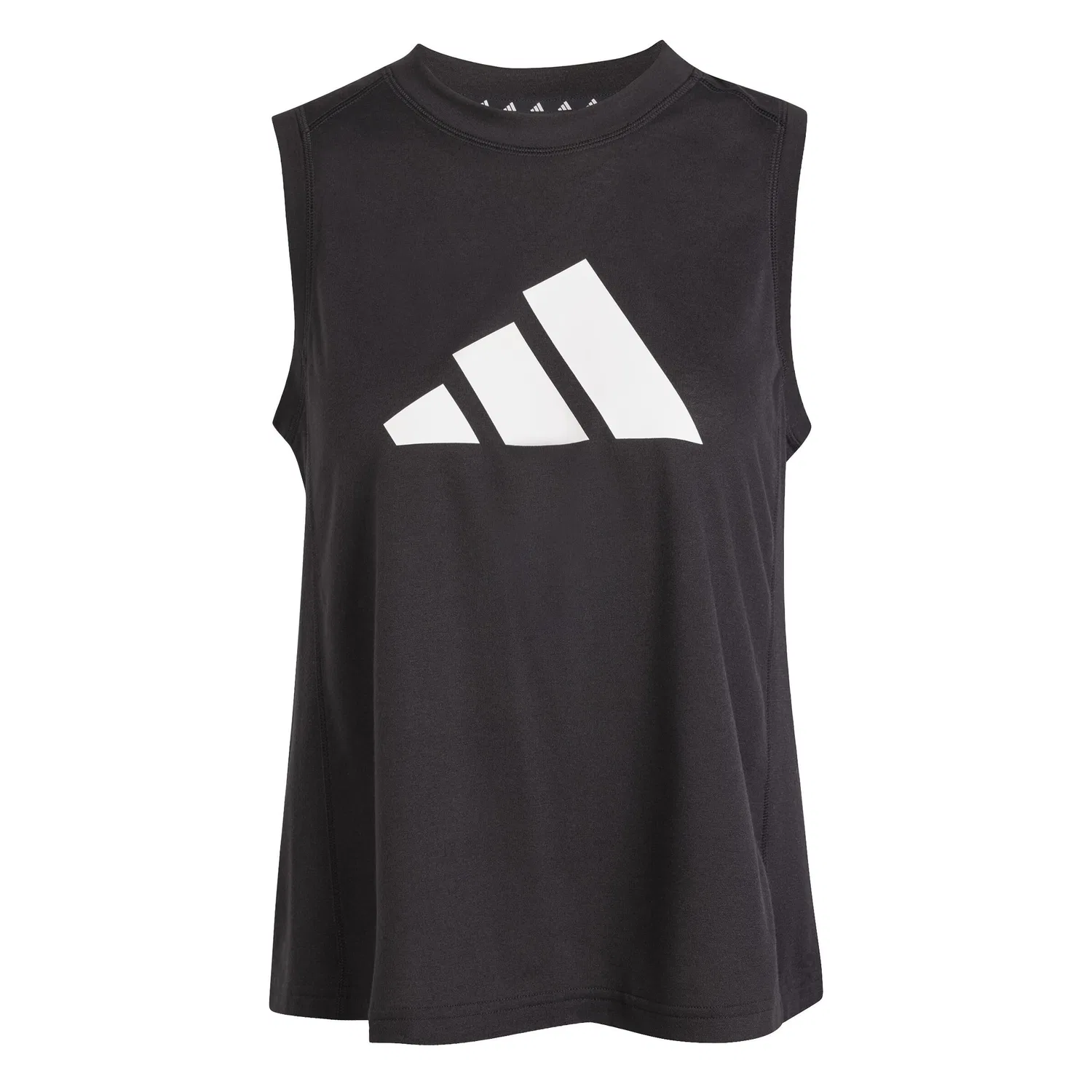 Женский топ с принтом Train Essentials Big Performance Logo Adidas, Schwarz Weiss — фото 3