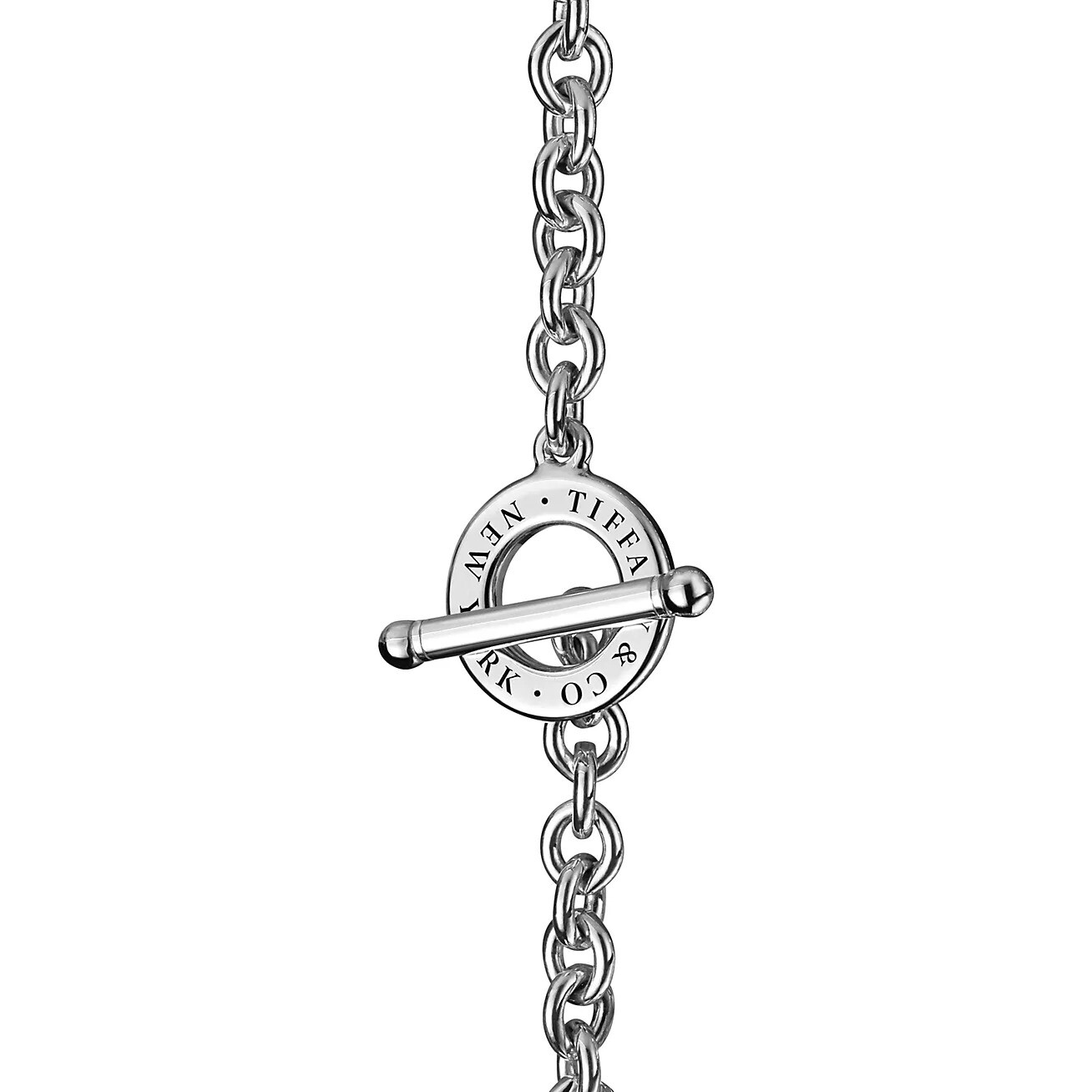 Браслет Tiffany & Co. Return to Tiffany Full Heart Toggle, серебро — фото 3
