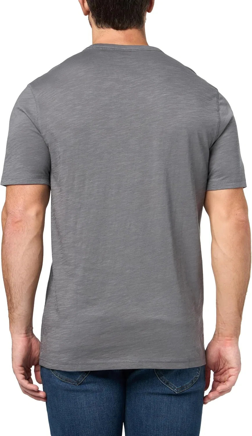Мужская футболка с квадратным патчем BOSS, Frozen Clay — фото 2