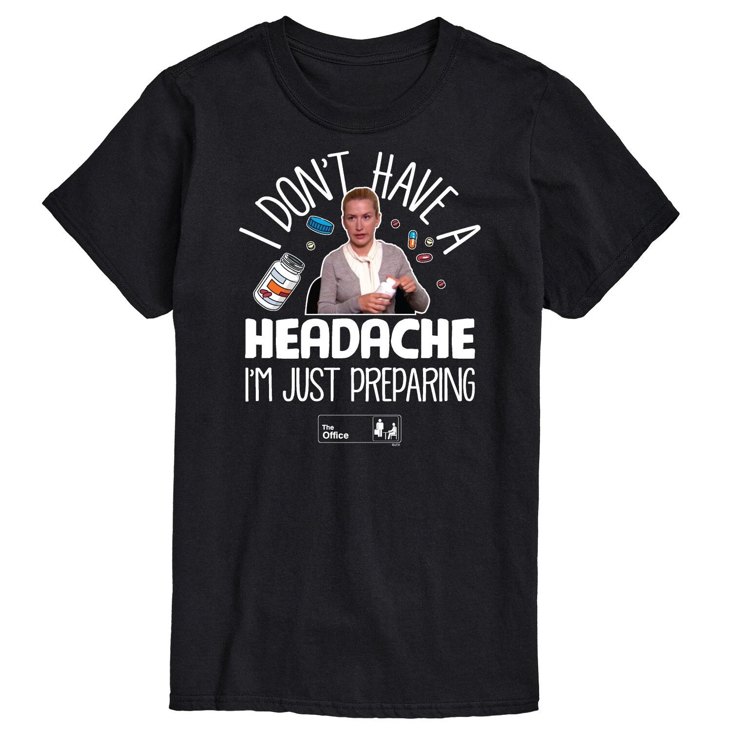 

Мужская футболка The Office от головной боли Licensed Character