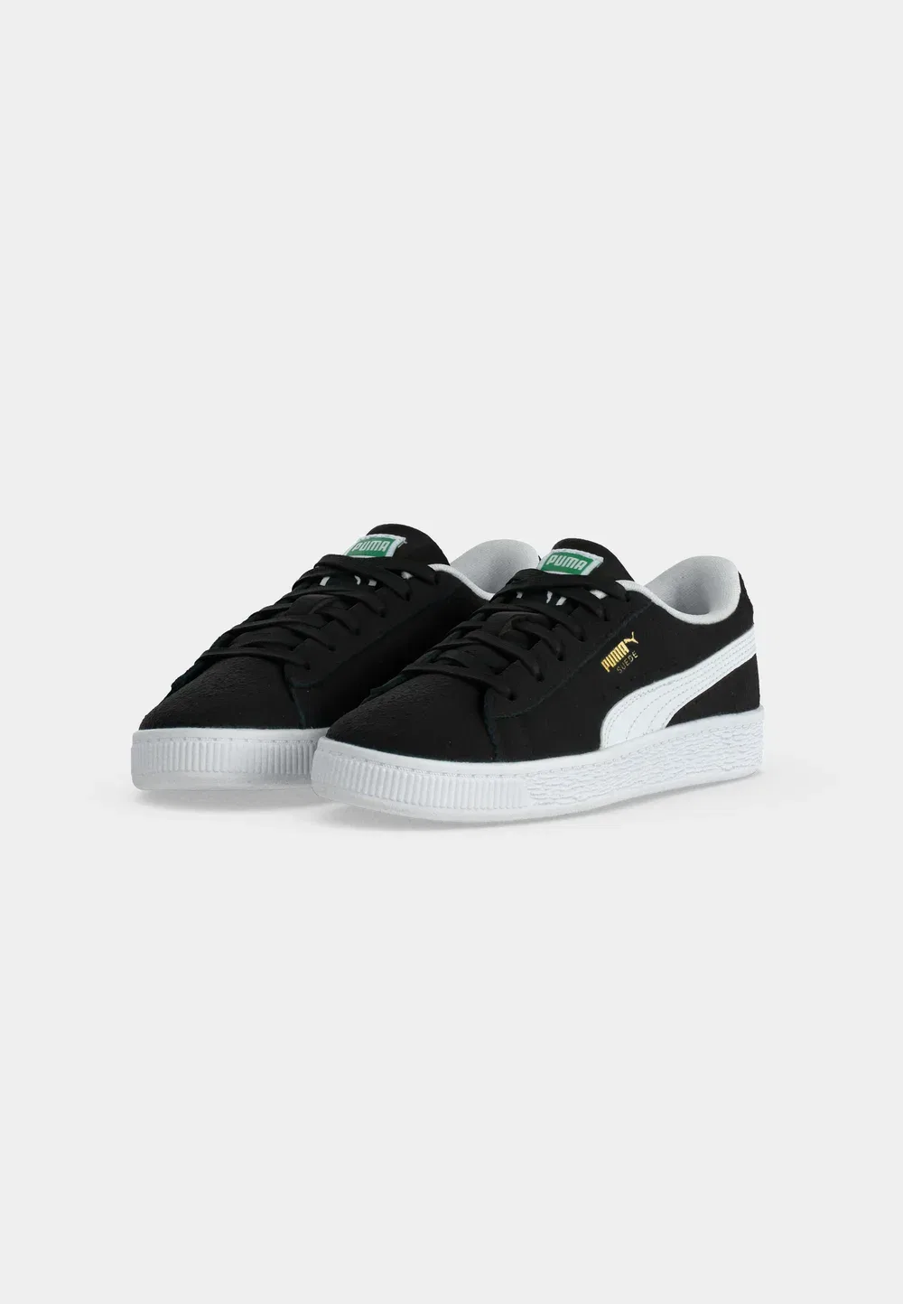 Классические замшевые кроссовки унисекс Puma, Black/White — фото 3