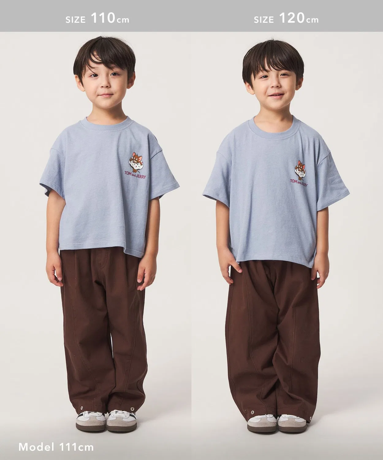 Детская футболка с принтом Tom and Jerry URBAMENT green label relaxing, Off White — фото 4