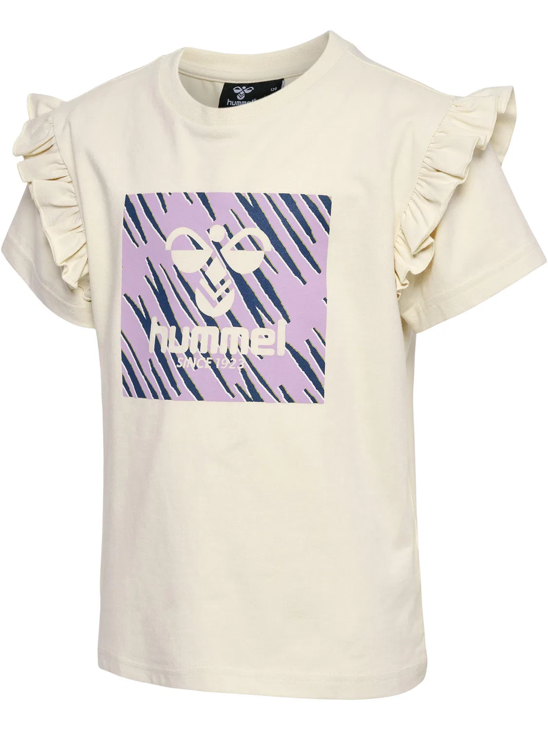 Детская футболка с рюшами Hmlflowy Hummel, Naturweiß