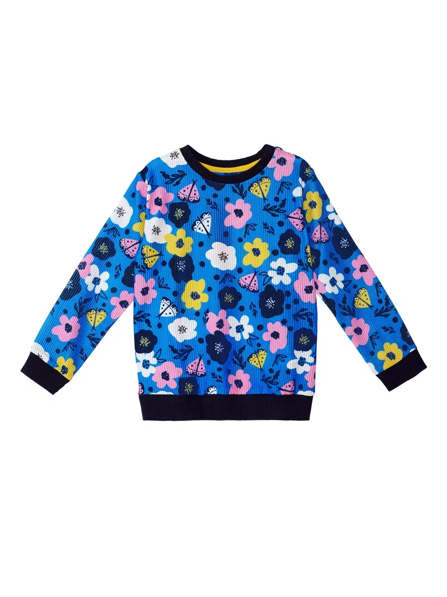Комплект Denokids «Цветочный сад» в синих и розовых тонах — фото 2