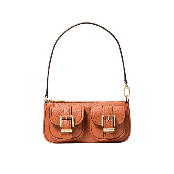 

Сумка Michael Michael Kors Zoe Small Pebbled Leather Pochette, оранжевый
