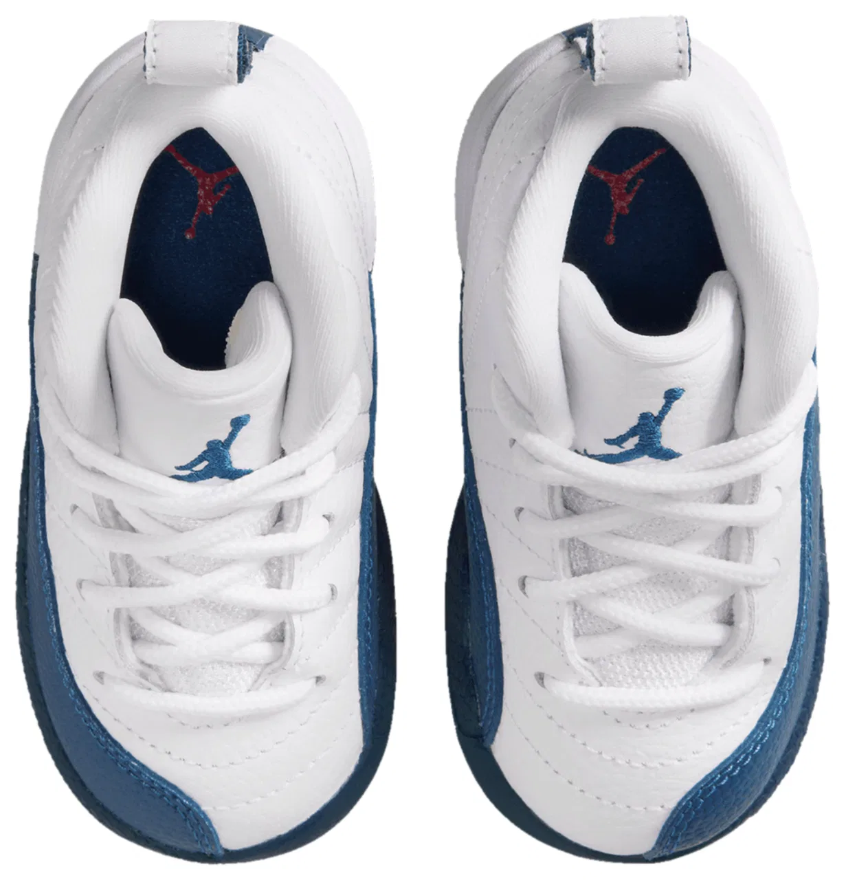 Детские баскетбольные кроссовки Retro 12 Jordan, цвет Metallic Silver/French Blue/White — фото 4