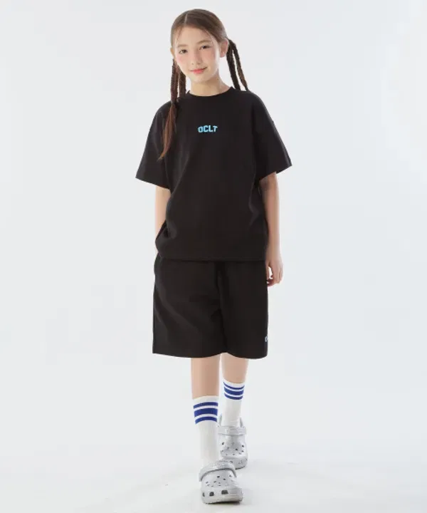 Футболка с коротким рукавом, сет, OCLOT JUNIOR, черный