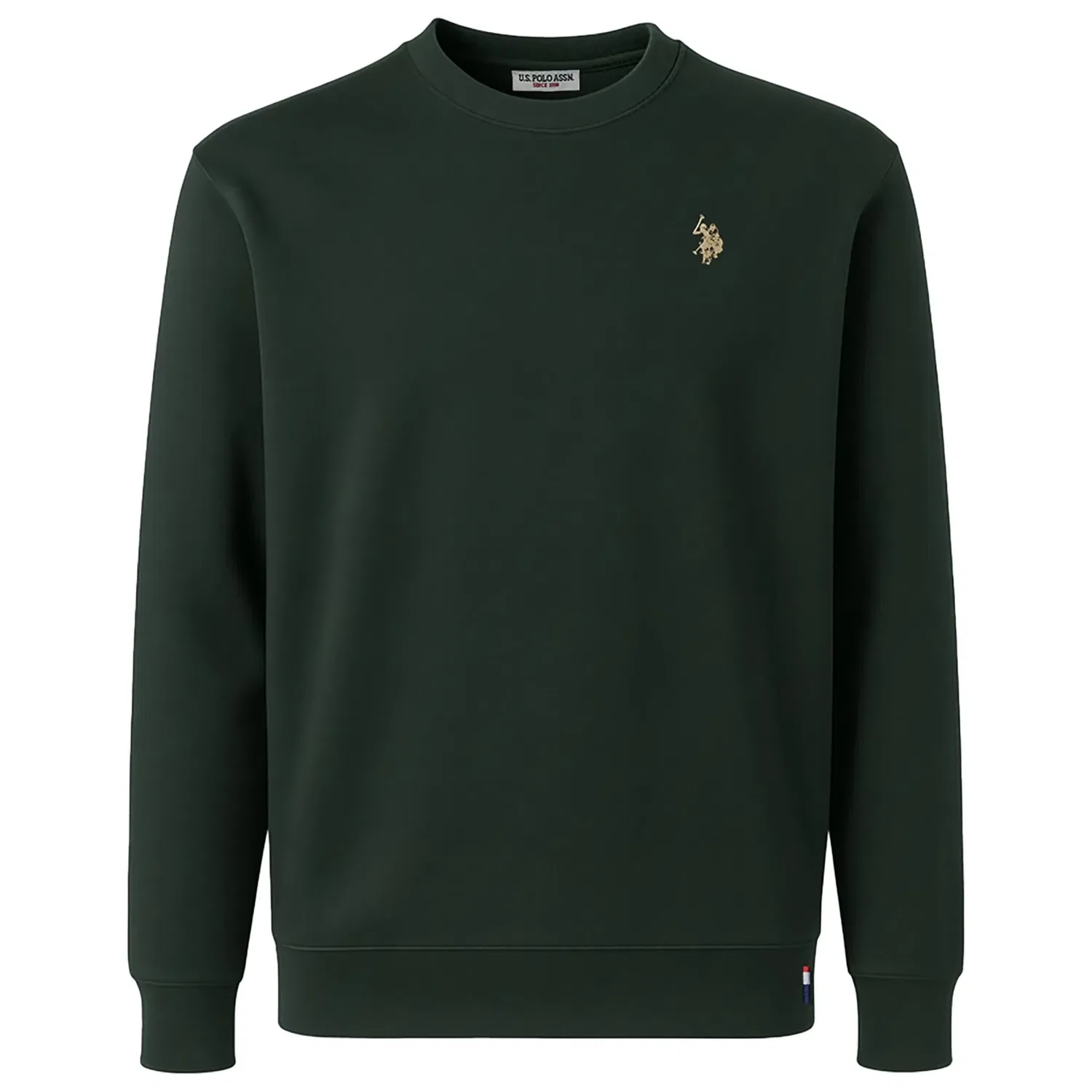 Свитшот темно-зеленый U.S. Polo Assn., темно-зеленый