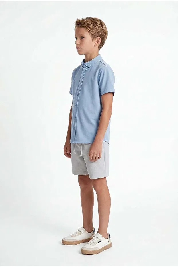 Детские шорты для мальчиков с завязками Paulmark, Light Gray