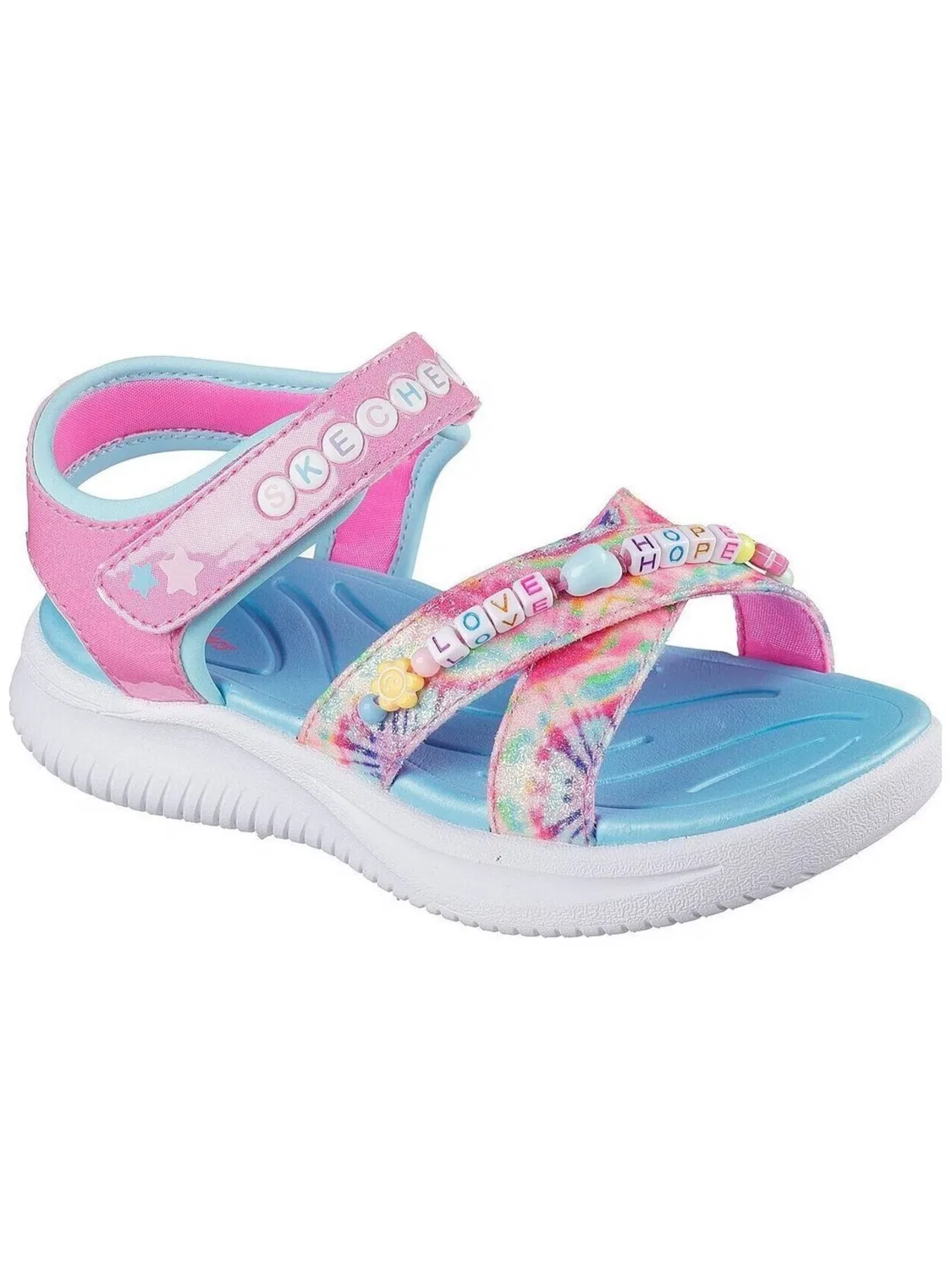 Сандалии SKECHERS Skechers Jumpsters Sandal - Tie Dye Bf в розовом цвете
